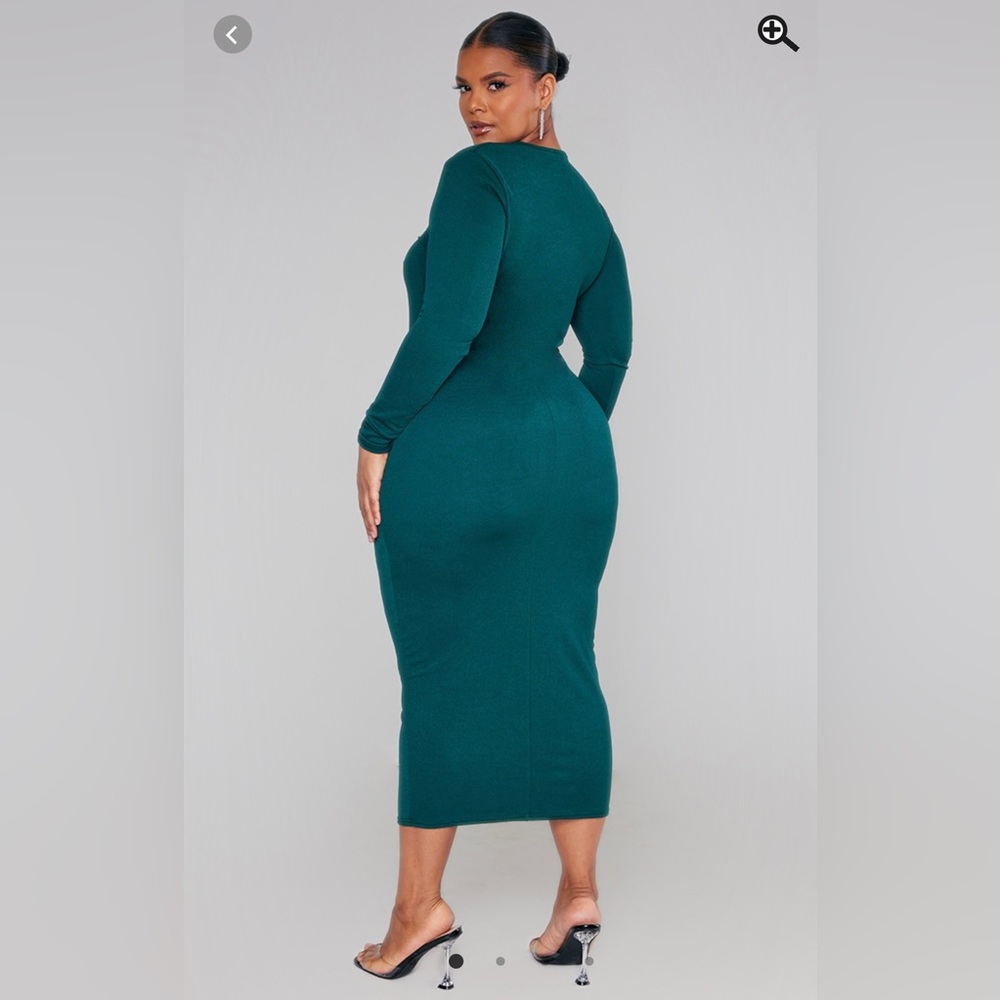 Emerald green dress